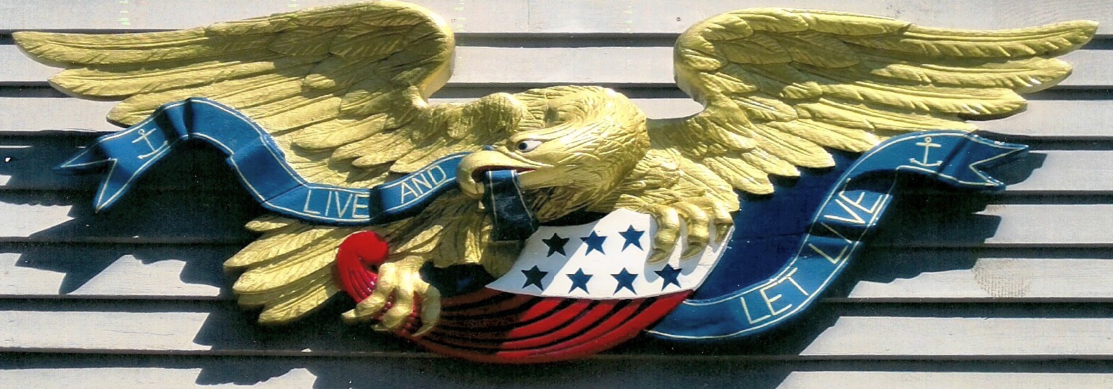 Eagle with gold paint from R Menders Inc
